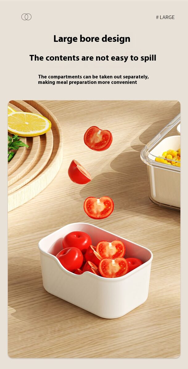 8 Grids Divided Serving Tray Fruits Snack Box Organizer Food Storage Container Seasoning Separator Box Refrigerator Organizer
