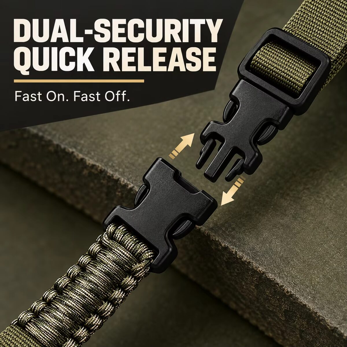 Adjustable LINKSPORTS Nylon Gun Sling Holsters Quick Release Security Woven Rope Shoulder Strap For Hunting Shooting Outdoor