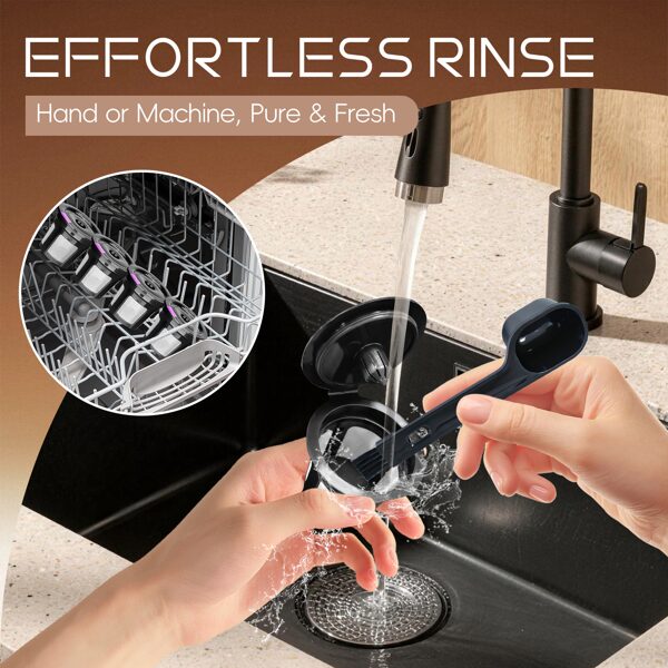 Coffee Prep Kit, 4-Pack Reusable Coffee Filters With 2-in-1 Scoop Brush & Case, Refillable Single Serve Pods, Fits Keurig Non-eBay-Certified Warehouse