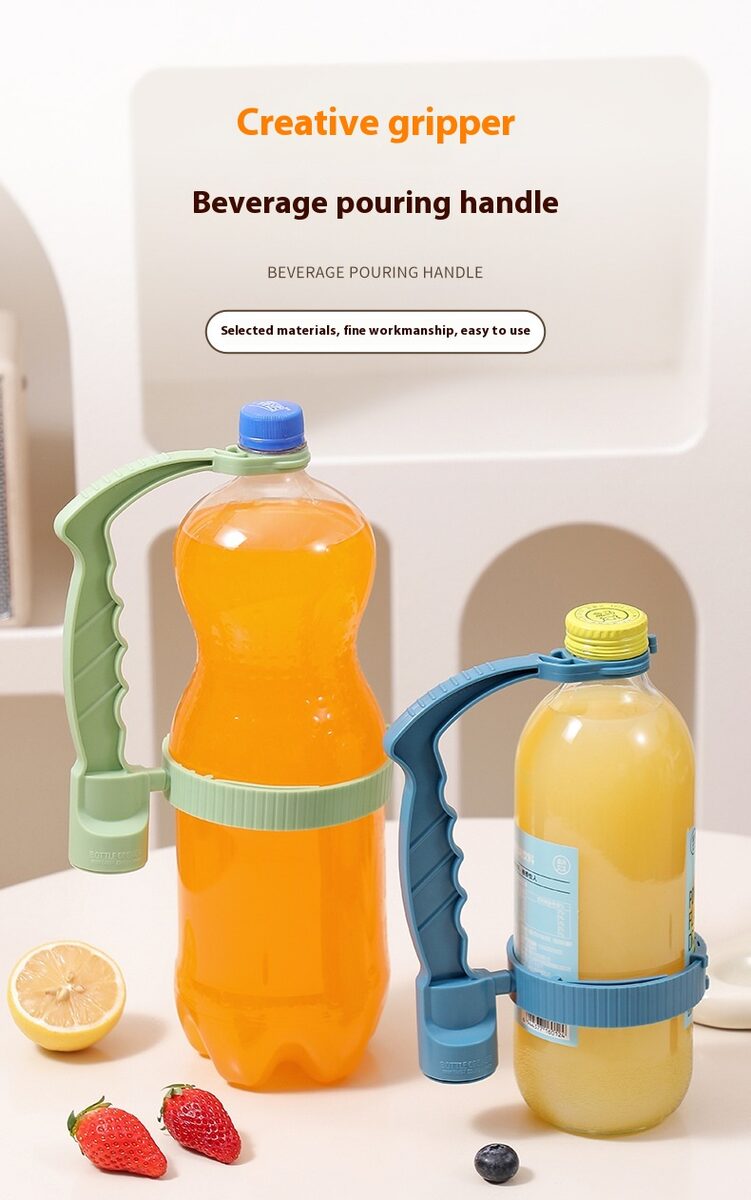 Beverage Bottle Handle Holder Adjustable Pouring Handle Organizer Multi-Use Oil Bottle Handle Holder Kitchen Storage Kitchen Gadgets