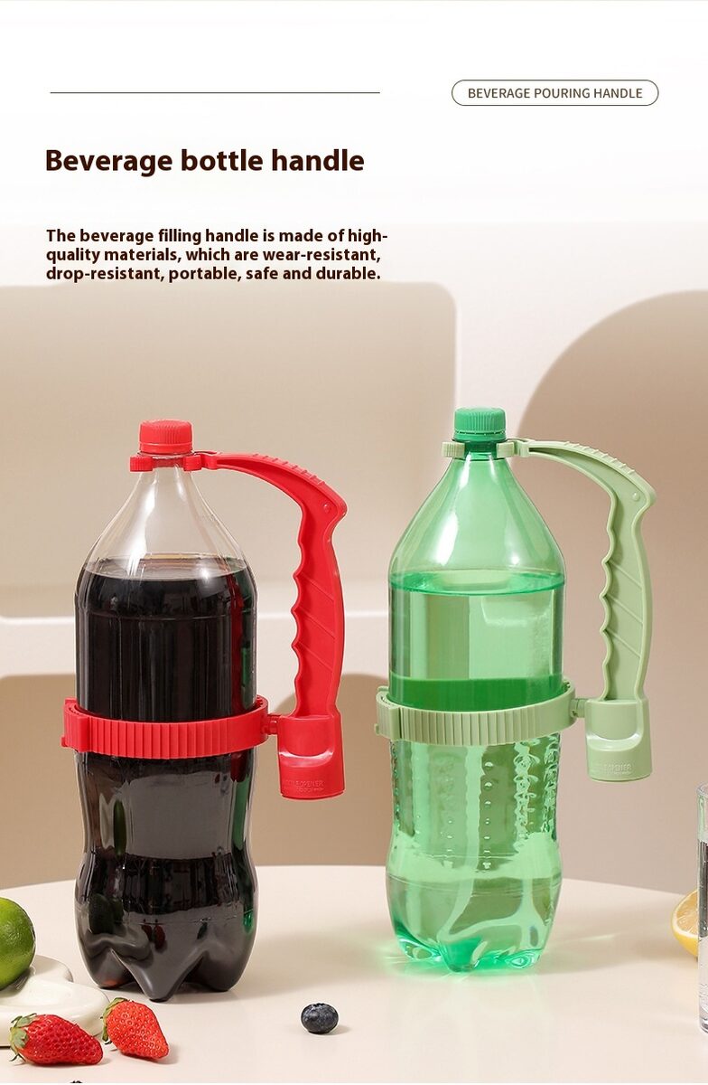 Beverage Bottle Handle Holder Adjustable Pouring Handle Organizer Multi-Use Oil Bottle Handle Holder Kitchen Storage Kitchen Gadgets