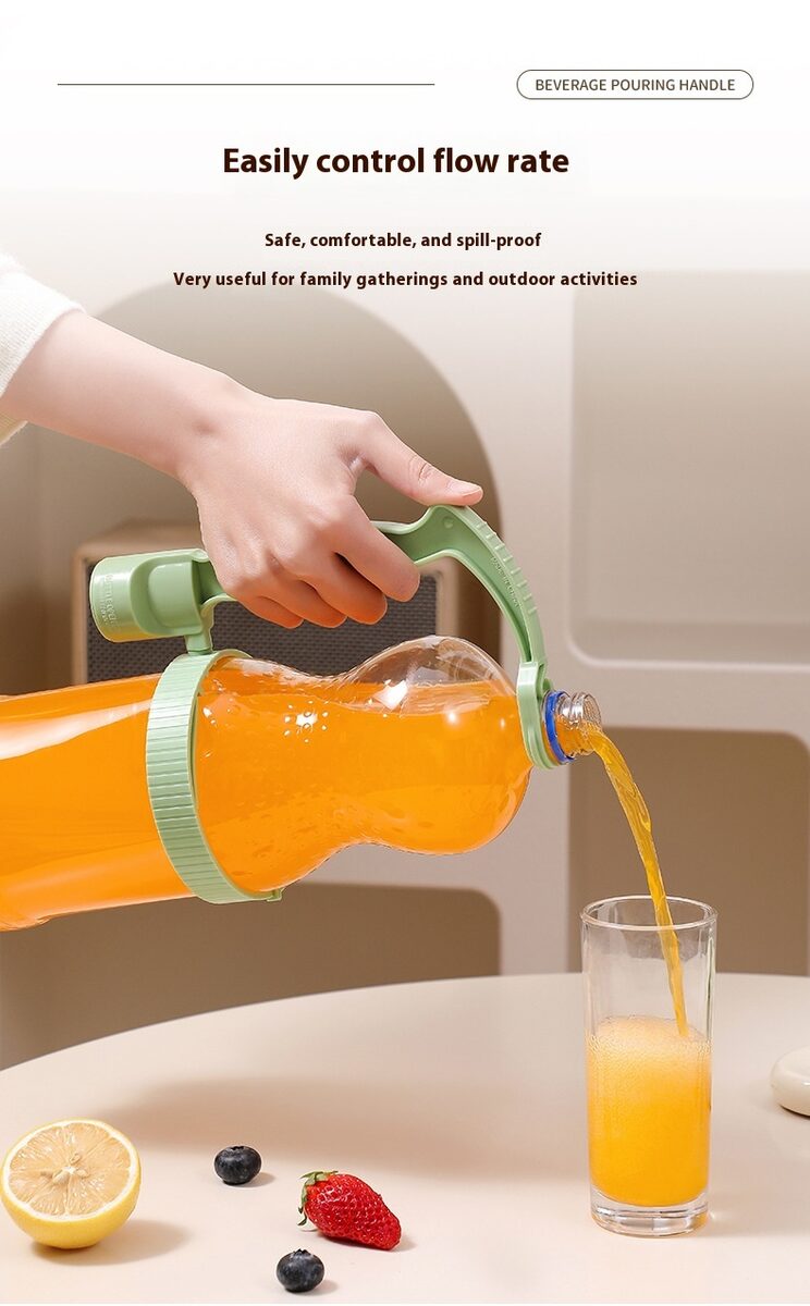 Beverage Bottle Handle Holder Adjustable Pouring Handle Organizer Multi-Use Oil Bottle Handle Holder Kitchen Storage Kitchen Gadgets