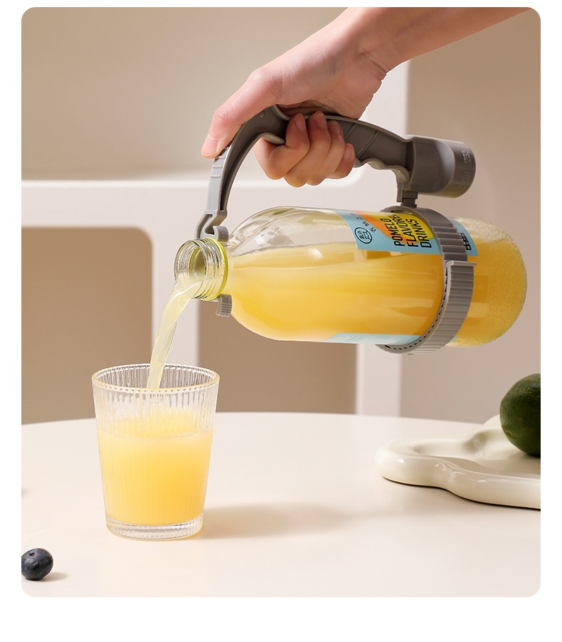 Beverage Bottle Handle Holder Adjustable Pouring Handle Organizer Multi-Use Oil Bottle Handle Holder Kitchen Storage Kitchen Gadgets